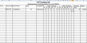 Full and Final settlement format in excel