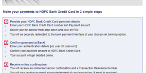 HDFC Credit Card Payment Through SBI Debit Card