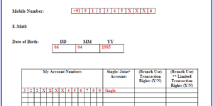 Filled SBI Net Banking Form PDF & How To Fill SBI Net Banking Form