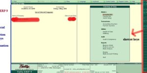 Tally ERP 9 Shortcut Keys List Excel Download
