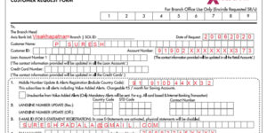 Download AXIS Mobile Number Change Request Form