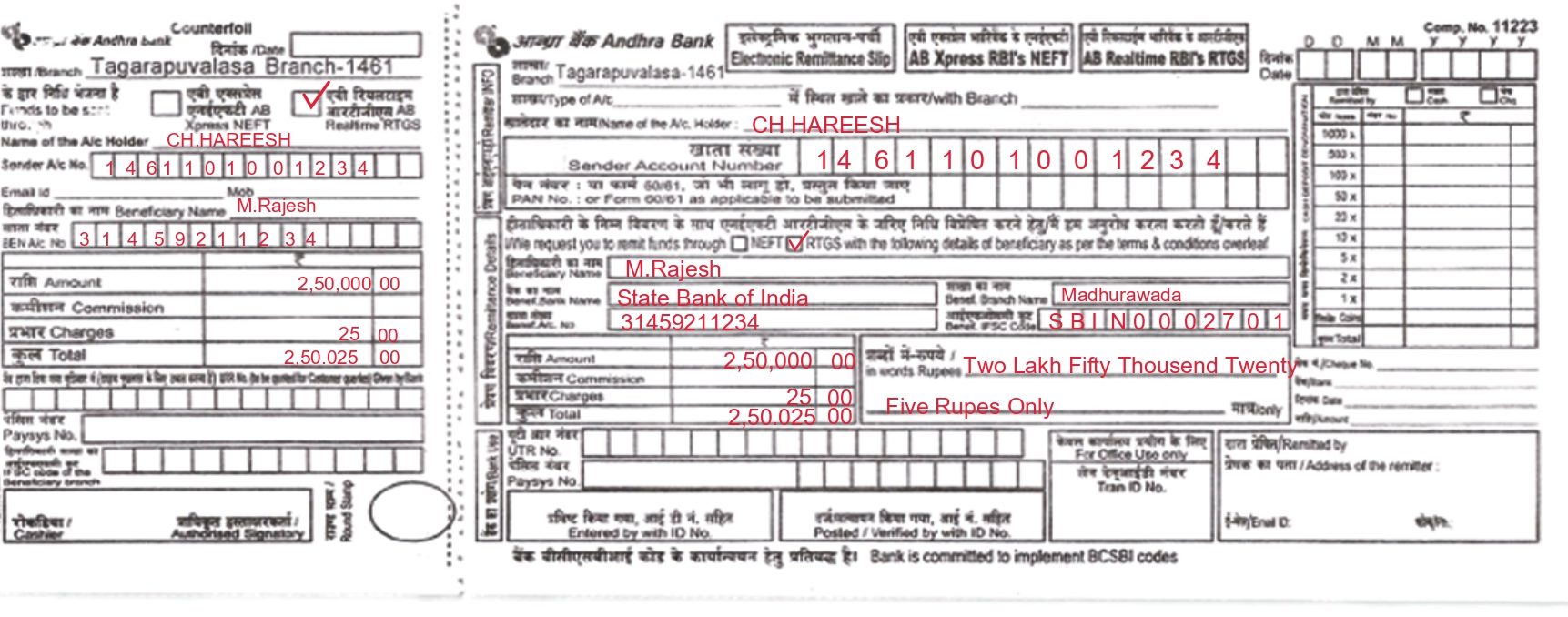 andhra bank rtgs form new format pdf download